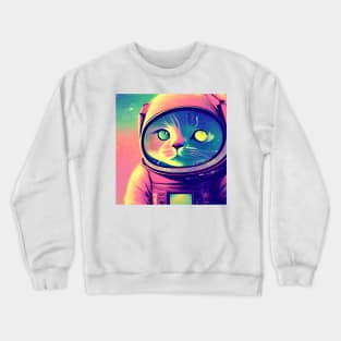 Astronaut Cat Crewneck Sweatshirt